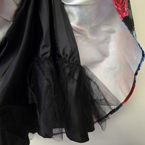 B Darlin Floral Print Two Piece Dress Set Black 15 / 16 - Picture 9 of 14